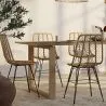 Chaise de salle à manger en rotin - Style Boho - Mia image 7