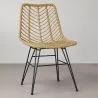 Chaise de salle à manger en rotin - Style Boho - Mia image 7