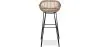 Tabouret de bar en rotin avec accoudoirs - Style Boho Bali - 75cm - Many image 7