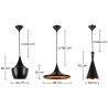Pack de 3 Lampes de Plafond Suspendues - Design Industriel - Extensive image 7