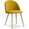 Chaise de salle à manger - Tapissée en tissu - Style scandinave - Evelyne image 7