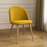 Chaise de salle à manger - Tapissée en tissu - Style scandinave - Evelyne image 7