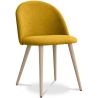 Chaise de salle à manger - Tapissée en tissu - Style scandinave - Evelyne image 7