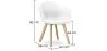 Chaise de salle à manger avec accoudoirs - Tapissée de velours - Dawick image 7