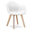 Chaise de salle à manger avec accoudoirs - Tapissée de velours - Dawick image 7