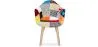  Chaise de Salle à Manger avec Accoudoirs - Revêtement Patchwork -  Pixi image 7