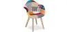  Chaise de Salle à Manger avec Accoudoirs - Revêtement Patchwork -  Pixi image 7