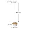 Lampe de plafond - Lampe suspendue de style scandinave - Gerd image 7