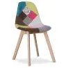 Chaise de Salle à Manger - Revêtement Patchwork - Simona image 7