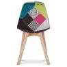 Chaise de Salle à Manger - Revêtement Patchwork - Simona image 7