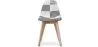 Chaise de salle à manger - Tapissée en patchwork noir et blanc - Denisse image 7