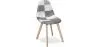 Chaise de salle à manger - Tapissée en patchwork noir et blanc - Denisse image 7