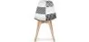 Chaise de salle à manger - Tapissée en patchwork noir et blanc - Denisse image 7