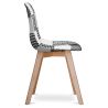 Chaise de salle à manger - Tapissée en patchwork noir et blanc - Denisse image 7