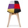 Chaise de Salle à Manger - Revêtement Patchwork - Tessa  image 7