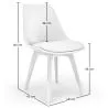 Chaise de salle à manger - Style scandinave - Denisse image 7