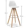 Tabouret de bar - Design scandinave - Muriel image 7