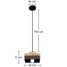  Lampe de plafond - Lampe suspendue de style scandinave - Edda image 7