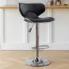 Tabouret de bar pivotant avec dossier - Dossier courbe image 7