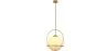 Lampe de plafond à boule en verre - Lampe suspendue dorée - Anette image 7