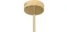 Lampe de plafond à boule en verre - Lampe suspendue dorée - Anette image 7