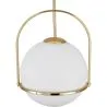 Lampe de plafond à boule en verre - Lampe suspendue dorée - Anette image 7