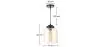 Lampe de plafond en cristal - Lampe suspendue au design vintage - Mikelo image 7