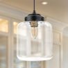 Lampe de plafond en cristal - Lampe suspendue au design vintage - Mikelo image 7