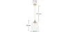 Lampe de plafond en cristal - Lampe suspendue - Alessia image 7