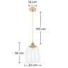 Lampe de plafond en cristal - Lampe suspendue - Alessia image 7