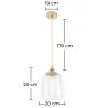 Lampe de plafond en cristal - Lampe suspendue - Alessia image 7