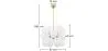 Lampe de plafond boules en cristal - Lampe suspendue - Jacobella image 7