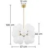 Lampe de plafond boules en cristal - Lampe suspendue - Jacobella image 7