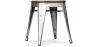 Tabouret Design Industriel - Bois et Acier - 45cm -Stylix image 7