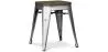 Tabouret Design Industriel - Bois et Acier - 45cm -Stylix image 7