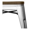 Tabouret Design Industriel - Bois et Acier - 45cm -Stylix image 7