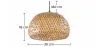 Lampe de plafond en bambou - Lampe suspendue de style Boho Bali - Talli image 7