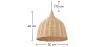 Lampe de plafond en bambou - Lampe suspendue de stile Boho Bali - Baro image 7