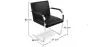 Chaise de bureau avec accoudoirs - Chaise de bureau tapissée en simili cuir - Brama image 7