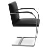 Chaise de bureau avec accoudoirs - Chaise de bureau tapissée en simili cuir - Brama image 7