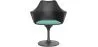 Chaise de salle à manger avec accoudoirs - Chaise pivotante noire - Tulipan image 7