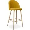 Tabouret tapissé en tissu - design scandinave - 76cm - Evelyne image 7