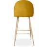 Tabouret tapissé en tissu - design scandinave - 76cm - Evelyne image 7