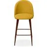 Tabouret rembourré en tissu - Design scandinave - 76cm - Evelyne image 7