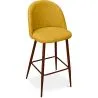 Tabouret rembourré en tissu - Design scandinave - 76cm - Evelyne image 7