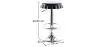 Tabouret de bar pivotant - Design métal - Bouteille image 7