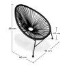 Chaise d'extérieur - Chaise de jardin d'extérieur - Acapulco image 7