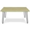 Table à manger rectangulaire - Style industriel - Bois et métal - 150cm - Hairpin image 7