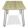 Table à manger rectangulaire - Style industriel - Bois et métal - 150cm - Hairpin image 7