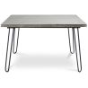 Table à manger rectangulaire - Style industriel - Bois et métal - 120cm - Hairpin image 7